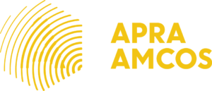 APRA AMCOS horiz left yellow CMYK APRA AMCOS horiz left yellow CMYK